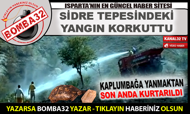 SİDRE TEPESİNDEN ALEVLER YÜKSELDİ